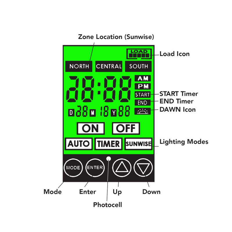 300W Low Voltage Transformer with Digital Timer and Photocell