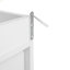 Armoire-penderie à 3 tiroirs avec rotin pour le salon, le rangement de la chambre à coucher