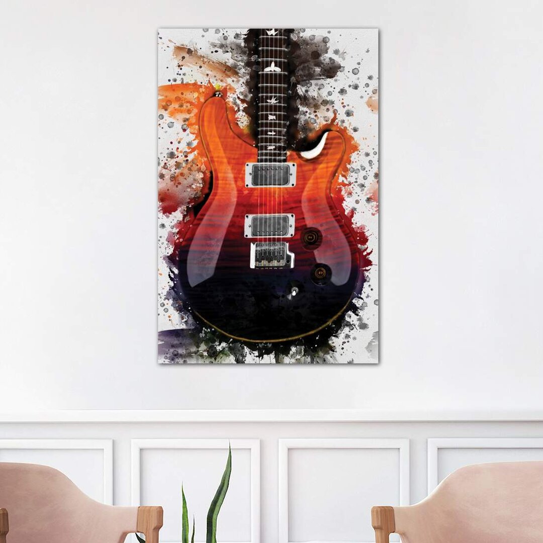 Leinwandbild - Grafikdruck „Al Di Meola's Electric Guitar”