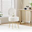 Tabouret de coiffeuse en polaire Sherpa