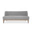 Canapé rembourré gris clair avec pieds en bois l 72 po Laguna-340146115