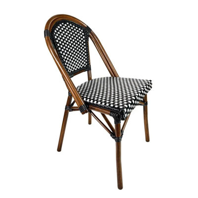 Armless french Patio Dining Chair by Chivari