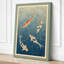 Koi in Ripples Japandi - Wrapped Canvas-1205592417-1205592423