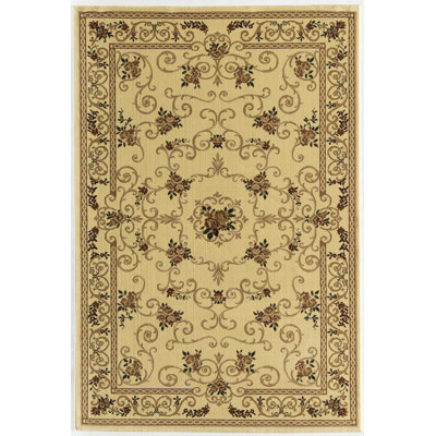 Tapis traditionnel Souvanerie crème doré Gloucester