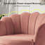 Fauteuil demi-tonneau en velours 30 po Hendrix-2112625219