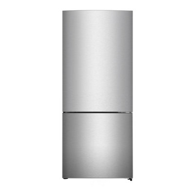 Verona VEFBF2814RSL 28 inch Bottom Freezer Refrigerator with 14.8 cu. ft. Total Capacity, Recessed Handle, Reversible Doors, Ice Maker, Energy Star — FIN-0018778 | Fridge.com