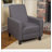 Linen Manual Push Back Recliner Chair-320699902