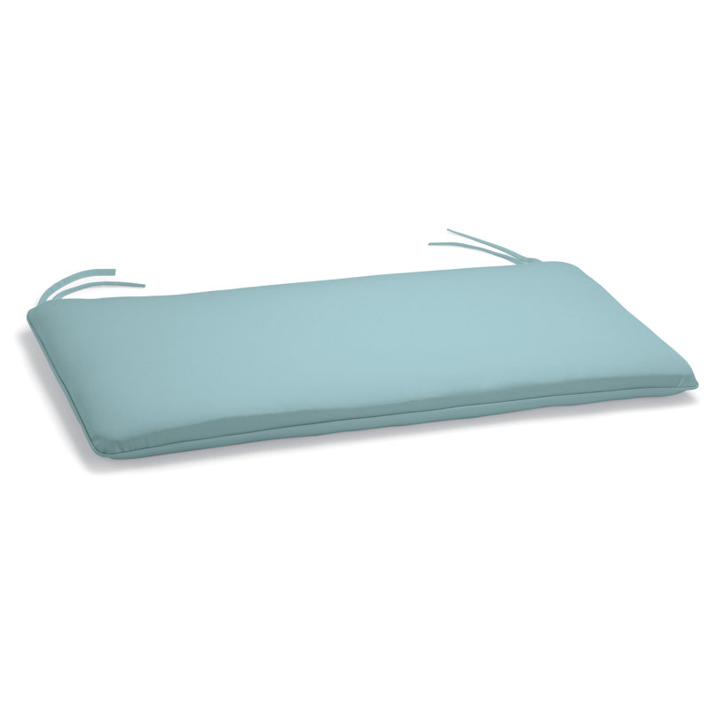 Wexford Sunbrella Outdoor Bench, Mineral Blue