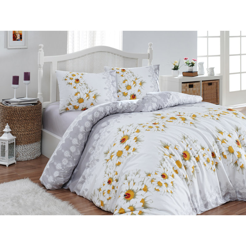 Floral Duvet Cover Set with Pillowcases