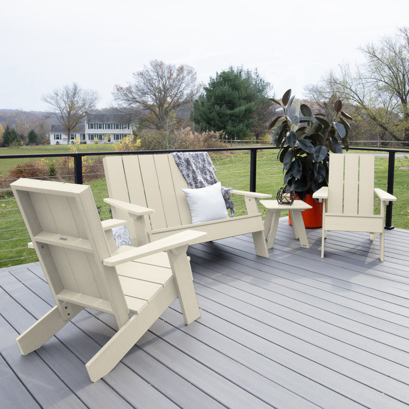 Byrnes 4 - Person Patio Conversation Set, Tan