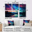 Canada, lumière polaire III, art mural traditionnel vert, 4 pièces-2089742651-2089742650