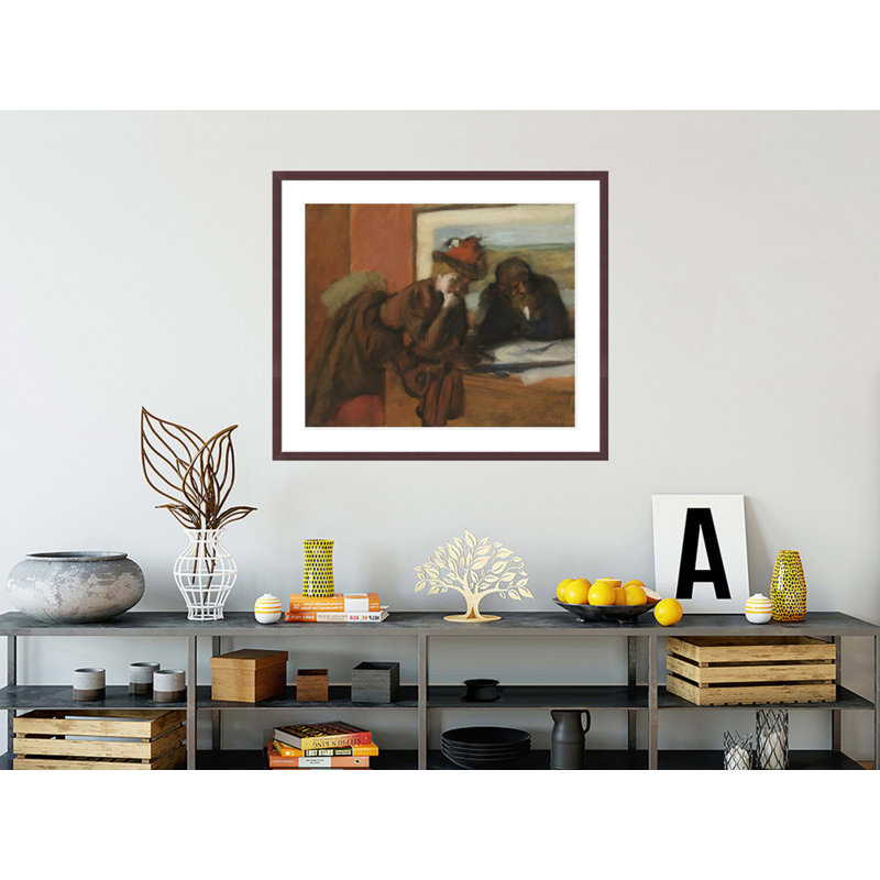 «The Conversation» par Edgar Degas, impression giclée encadrée, H 33,5 po x l 38,86 po