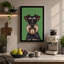 Schnauzer Portrait Modern - Wrapped Canvas-1577128784-1577128749