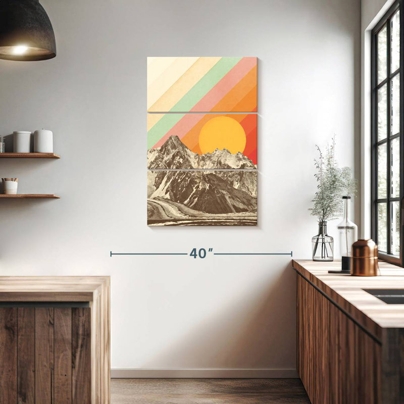 Paysage de montagne d'Alvord I, H 38 po x l 24 po