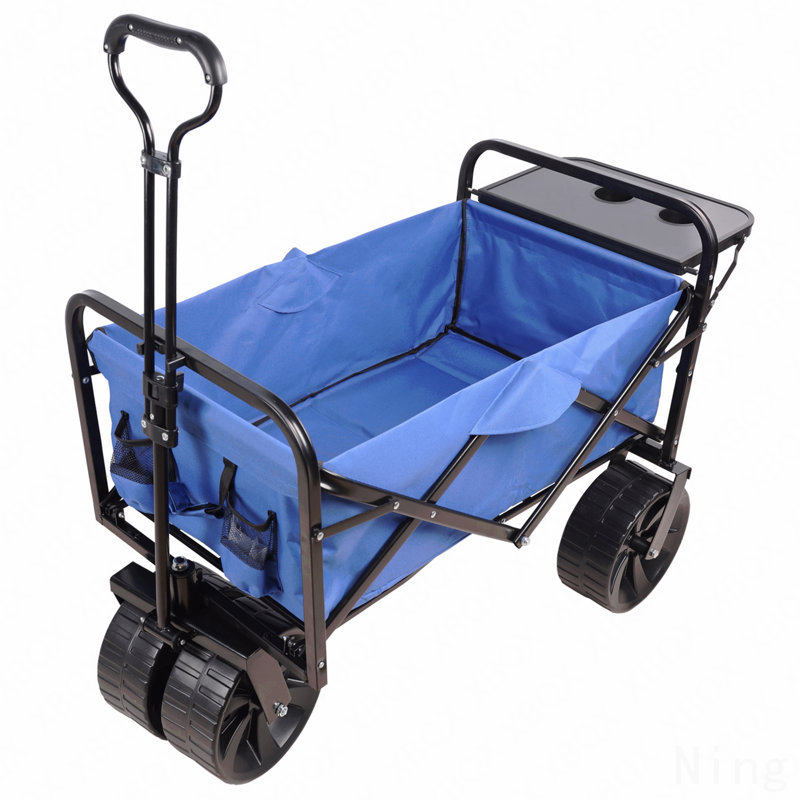 Chariot de plage pliable, Bleu