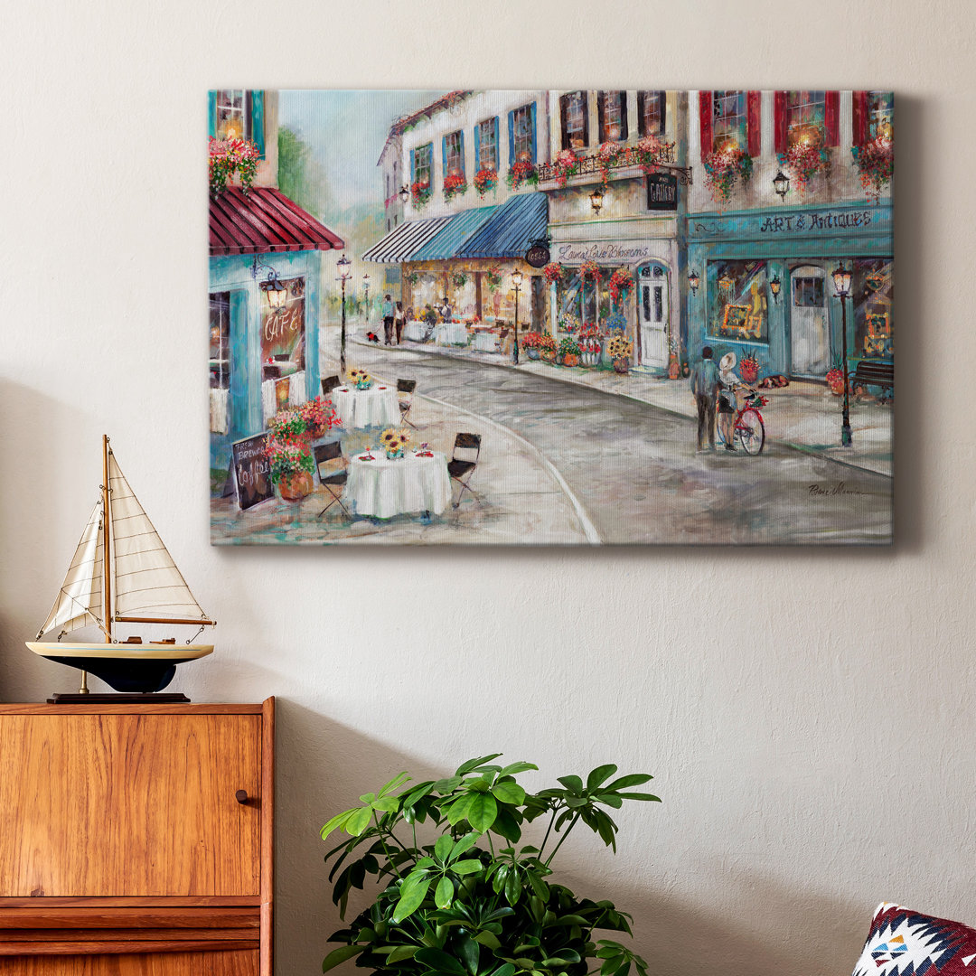 Quaint Cafe - Wrapped Canvas Painting Winston Porter 