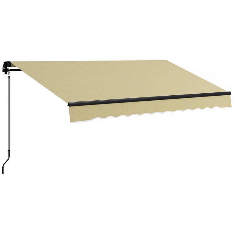 Auvent rétractable de 10 pi x 8 pi Outsunny, Beige