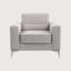 Fauteuil rembourré en cuir Tanyeli