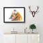 Red Fox in Winter - Picture Frame Painting Print-56758816-56758817