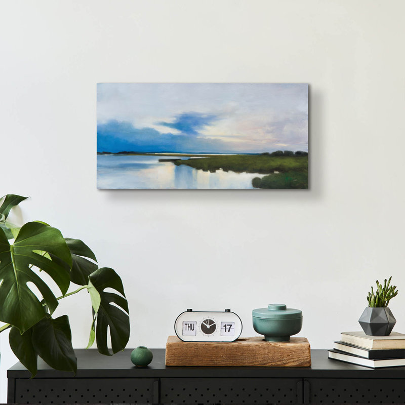 «The Point» par Julia Purinton, art mural en verre acrylique, H 12 po x l 24 po