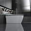 Toilette intelligente de luxe avec siège de bidet intégré, siège de toilette ouvert / fermé intelligent, capteur de pied, affichage à DEL, veilleuse, eau chaude et sécheuse