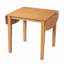 Table de salle à manger extensible avec deux rallonges rabattables et pieds robustes-1370795938