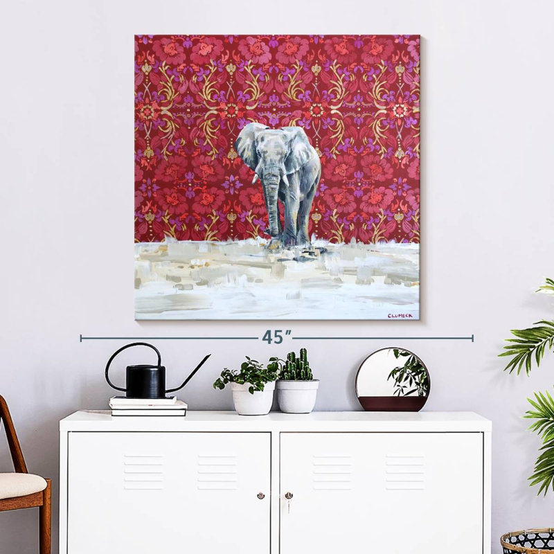 Brampt Elephant Elegance, 33" H x 33" W