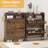 16-Pair Shoe Cabinet with Two Flip-Top Drawers-1799703530