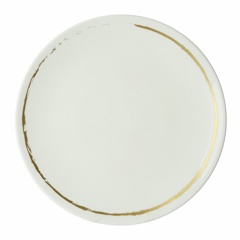 Sketch Handmade Bone China Dinner Plate, Chalk