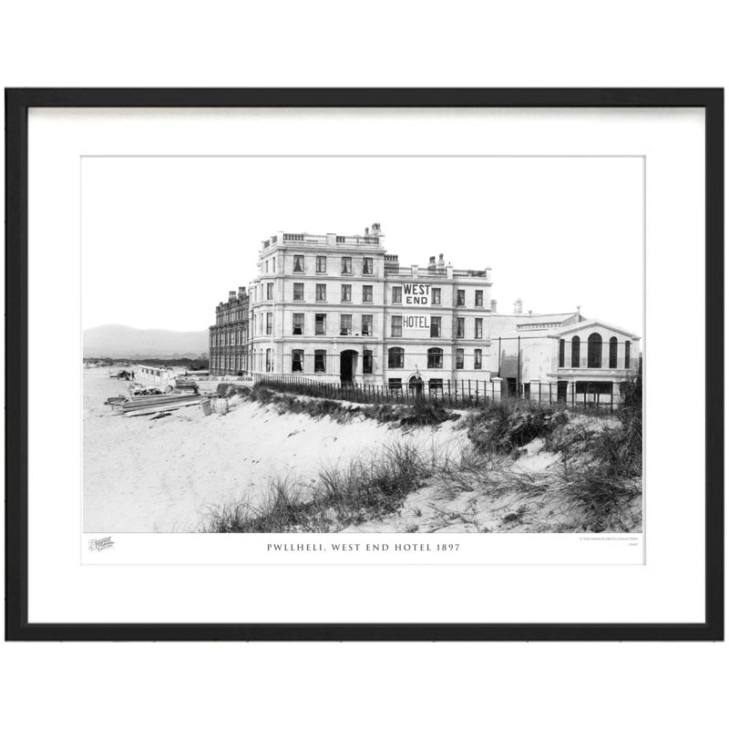 Pwllheli, West End Hotel 1897 by Francis Frith - Single Picture Frame Print, 45cm H x 60cm W x 2.3cm D