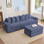 Canapé modulaire convertible 10-en-1, canapé d'angle, canapé-lit convertible au sol, velours côtelé, poche latérale, sans assemblage, bricolage, canapé modulaire en forme de L, 6 coussins-1748653185