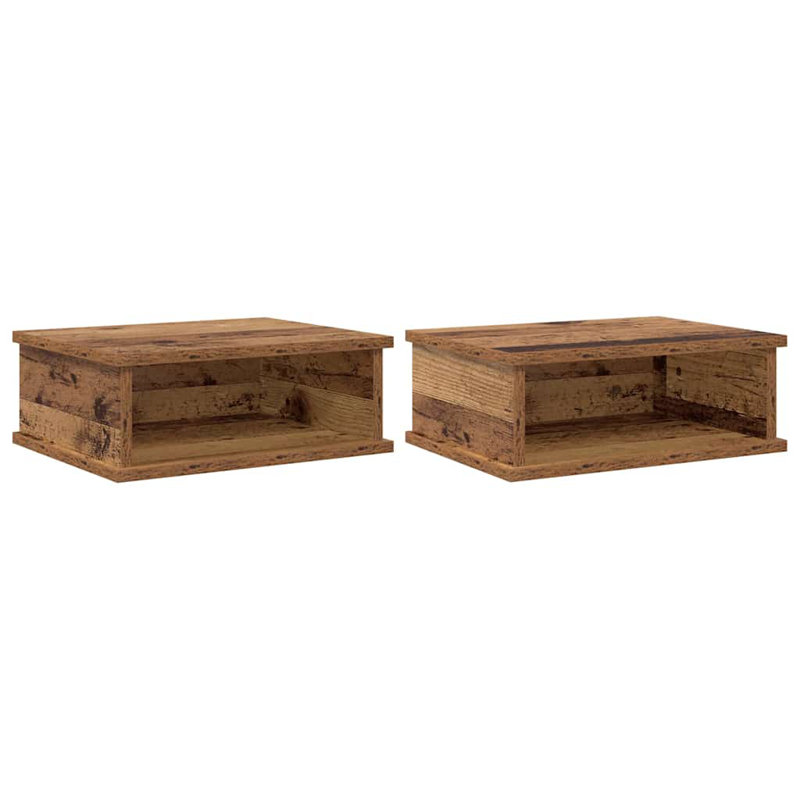 40cm W Manufactured Wood Bedside Table, Brown