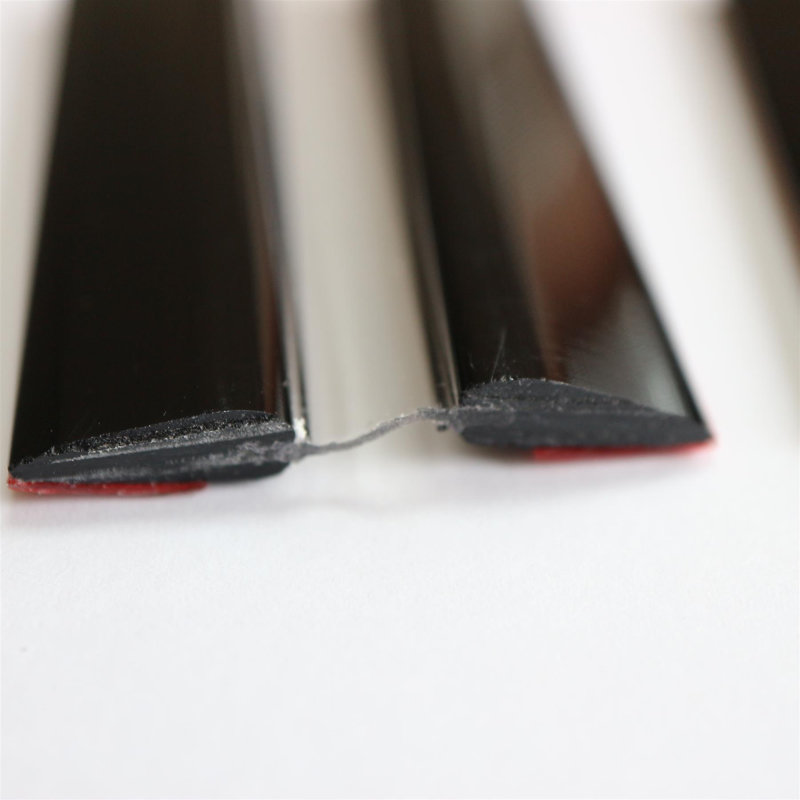 Black 300mm Acrylic Flexible Hinges - No Glue Required Low Profile Plexiglass, Continuous Acrylic Piano Hinges
