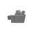 Blossie 123" W Corduroy L-Shaped Stationary Sectional-95994889-95994893