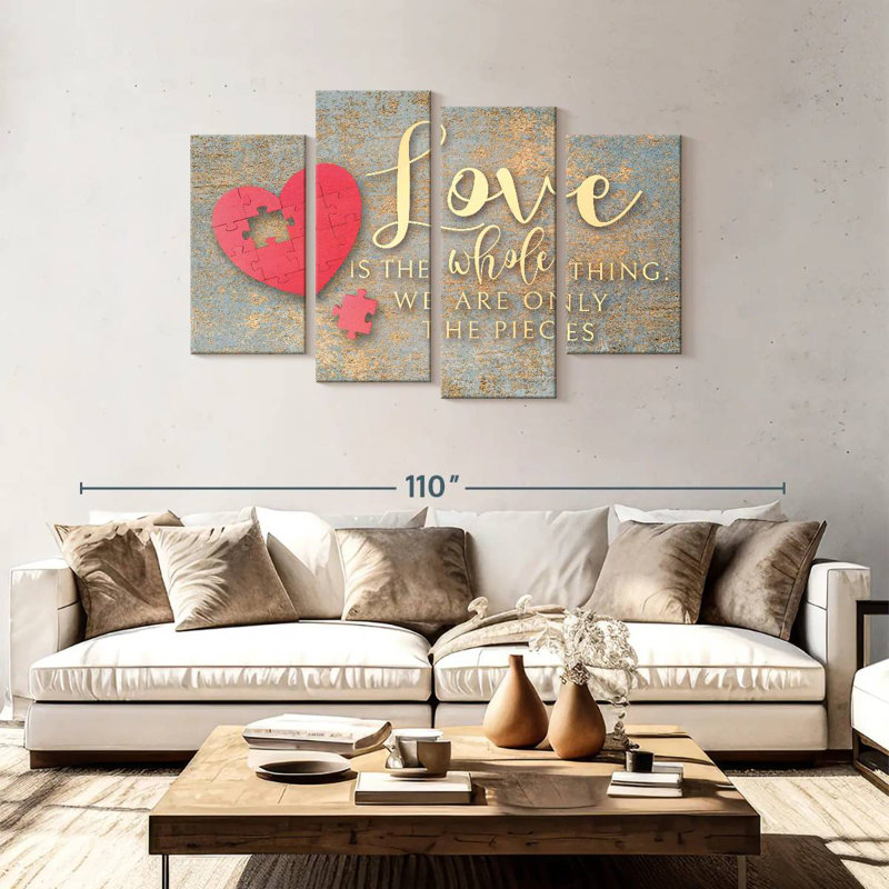 Love Puzzle Typography