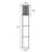 3-SHELF WITH FLOWER SHADE FLOOR Lamp