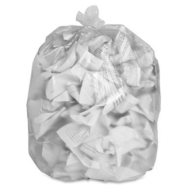 Inbox Zero Polyethylene Plastic Trash Bags - 200 Count