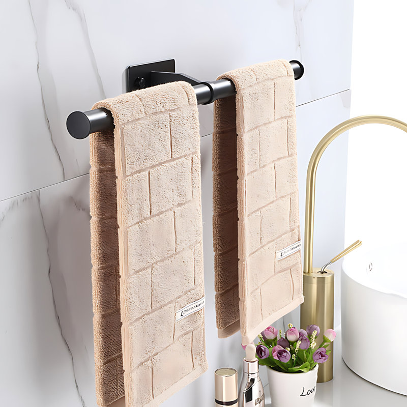 Porte-serviettes en alliage d'aluminium pour rangement de rangement de salle de bain, Doré