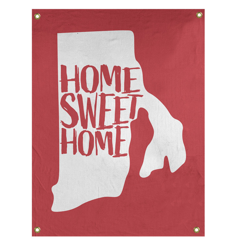 Tapisserie murale island rhode pour îlot home, H 36 po x l 26 po, Rouge