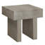 Table basse 3 pièces et 2 tables de bout, attrait contemporain, salon en bois brun gris, style moderne, meubles