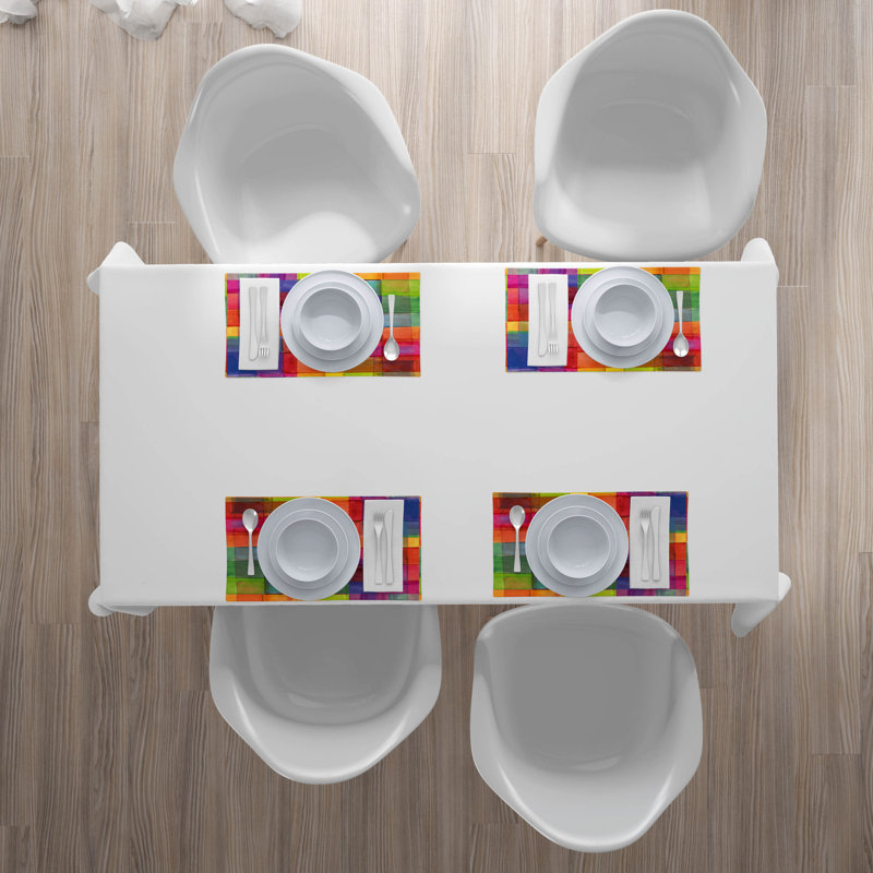 Polyester Abstract Rectangle Placemat