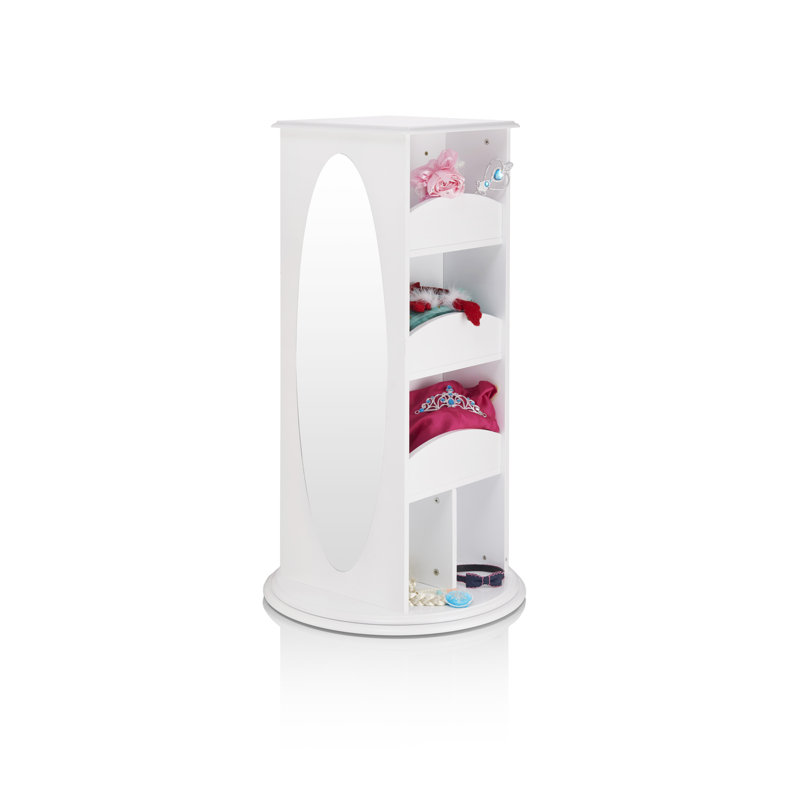 Armoire rotative à vêtements pour enfants, Blanc