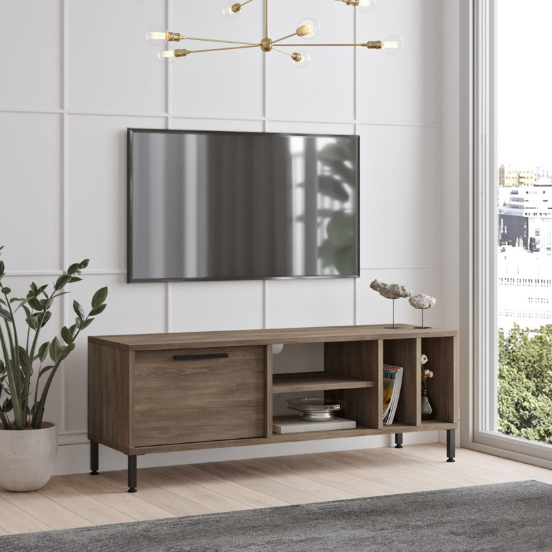 Smith Unfinished TV Stand for TVs up to 40", Brown