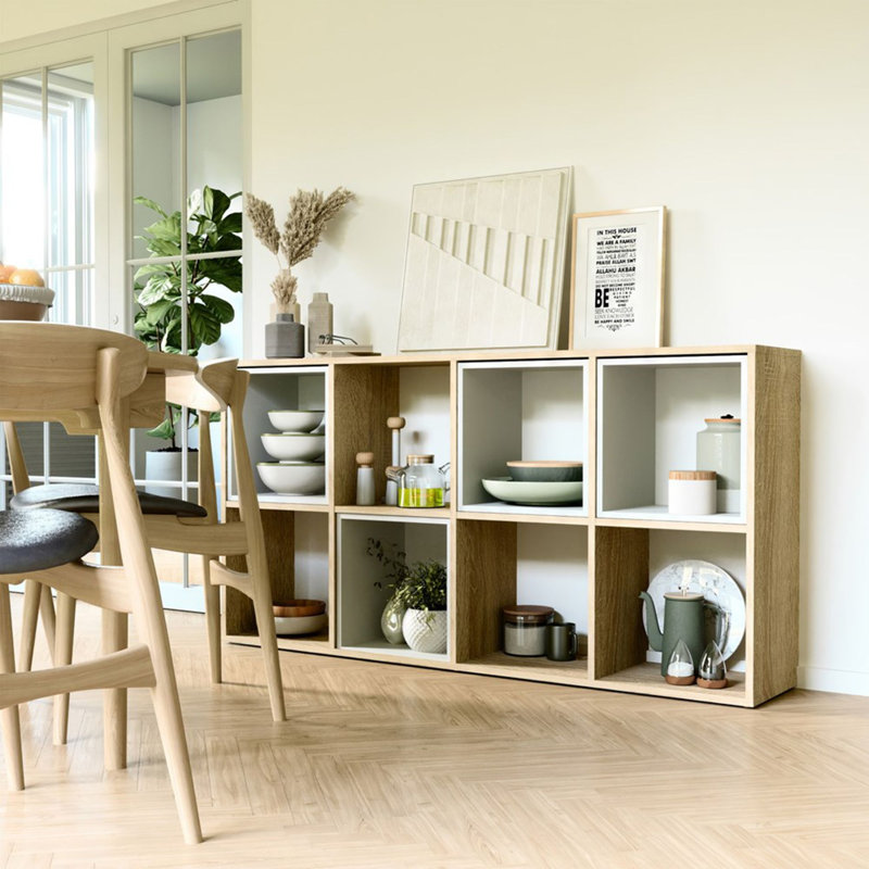 75cm H Standard Bookcase, Sonoma Oak, (2 Shelves) 75cmH x 147cmW x 30cmD