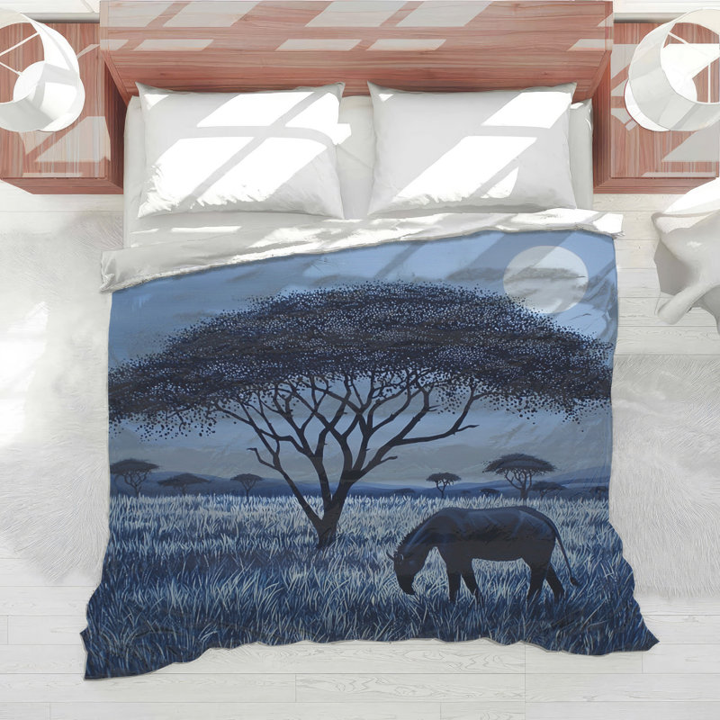 Édredon Blue Savanna Landscape, Simple extra long