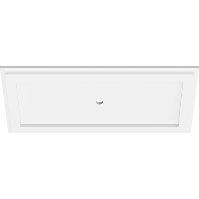 Médaillon de plafond rectangulaire rectangulaire en PVC de qualité architecturale
