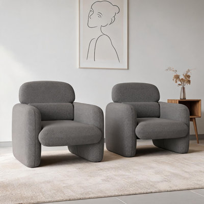 Fauteuil lounge moderne, structure en bois massif, accoudoirs ergonomiques, salon