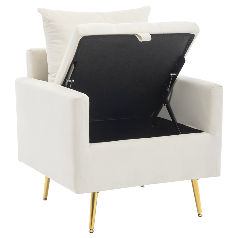 Karpeta Upholstered Accent Chair, White