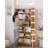 Small Household Floor-To-Ceiling Open Solid Wood Bookshelves-1390109520