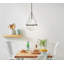 Luminaire suspendu en forme de goutte Vena avec verre opale gravé soufflé à la main-244494613